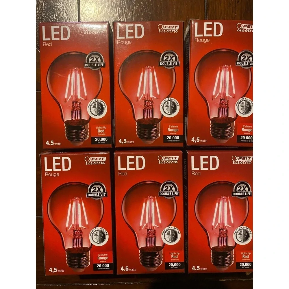 Dimmable‎ Clear Red LED Bulbs